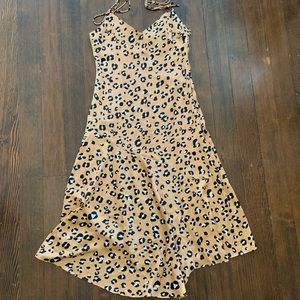 Cheetah Print Midi Dress